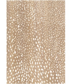 Livabliss Athena ATH5162 Light Brown Tan Area Rug 6 ft. Round Round