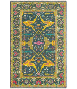 Surya Antique ATQ1016 Navy Mustard Area Rug 2 ft. X 3 ft. Rectangle
