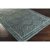 Surya Atlas ATS1013 Teal Dark Brown Area Rug 2 ft. X 3 ft. Rectangle