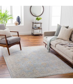 Livabliss Avant Garde AVT2344 Medium Gray Deep Teal Area Rug 6 ft. 7 in. Round Round