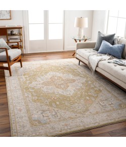 Livabliss Avant Garde AVT2363 Medium Gray Light Olive Area Rug 6 ft. 7 in. Round Round
