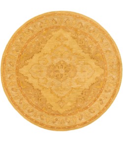 Livabliss Middleton AWHR2059 Mustard Tan Area Rug 6 ft. Round