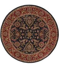Livabliss Middleton AWHY2061 Bright Red Charcoal Area Rug 8 ft. Round