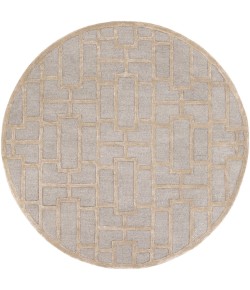 Surya Arise AWRS2141 Light Gray Khaki Area Rug 8 ft. Round