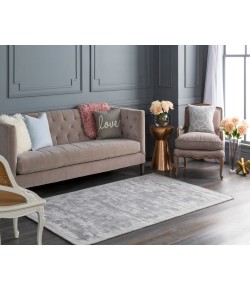 Livabliss Silk Route AWSR4034 Light Gray Area Rug 3 ft. 6 in. Round