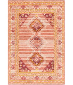 Livabliss Addyson AYO2306 Dusty Coral Grass Green Area Rug 5 ft. X 7 ft. 6 in. Rectangle