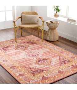 Livabliss Addyson AYO2306 Dusty Coral Grass Green Area Rug 5 ft. X 7 ft. 6 in. Rectangle