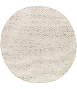 Surya Azalea AZA2326 Light Beige Black Area Rug 6 ft. Round Round
