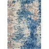 Surya Banshee BAN3342 Dark Blue Bright Blue Area Rug 10 ft. Square
