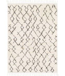 Livabliss Berber Shag BBE2301 Charcoal Beige Area Rug 5 ft. 3 in. X 7 ft. 3 in. Rectangle