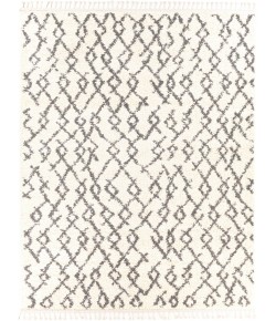 Livabliss Berber Shag BBE2301 Charcoal Beige Area Rug 7 ft. 10 in. X 10 ft. 2 in. Rectangle