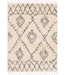Livabliss Berber Shag BBE2305 Charcoal Beige Area Rug 9 ft. X 12 ft. Rectangle