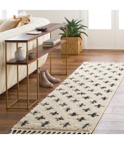 Livabliss Berber Shag BBE2310 Charcoal Beige Area Rug 2 ft. 7 in. X 7 ft. 3 in. Runner