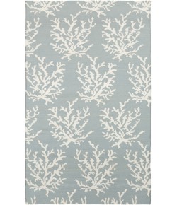 Surya Boardwalk BDW4010 Aqua Ivory Area Rug 3 ft. 3 in. X 5 ft. 3 in. Rectangle