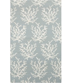 Surya Boardwalk BDW4010 Aqua Ivory Area Rug 2 ft. X 3 ft. Rectangle