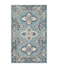 Surya Bonifate BFT1000 Aqua Denim Area Rug 2 ft. X 3 ft. Rectangle