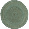 Surya Brice BIC7000 Mint Dark Brown Area Rug 3 ft. Round