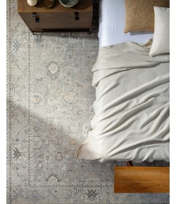 Livabliss Becki Owens Davina BOCC2300 Medium Gray Light Beige Area Rug 2 ft. 7 in. X 7 ft. 3 in. Runner