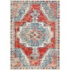 Surya Bohemian BOM2300 Bright Red Beige Area Rug 3 ft. 11 in. X 5 ft. 5 in. Rectangle