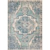 Livabliss Bohemian BOM2301 Teal Navy Area Rug 3 ft. 11 in. X 5 ft. 5 in. Rectangle