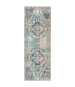 Livabliss Bohemian BOM2301 Teal Navy Area Rug 2 ft. 11 in. X 7 ft. 10 in. Runner
