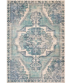 Surya Bohemian BOM2301 Teal Navy Area Rug 5 ft. 3 in. X 7 ft. 4 in. Rectangle