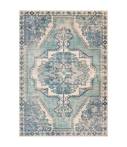 Livabliss Bohemian BOM2301 Teal Navy Area Rug 9 ft. X 12 ft. 9 in. Rectangle