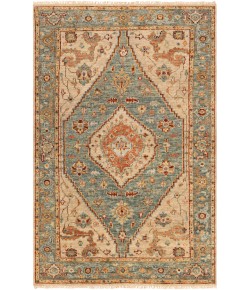 Surya Biscayne BSY2301 Aqua Tan Area Rug 2 ft. X 3 ft. Rectangle