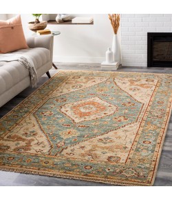 Surya Biscayne BSY2301 Aqua Tan Area Rug 2 ft. X 3 ft. Rectangle