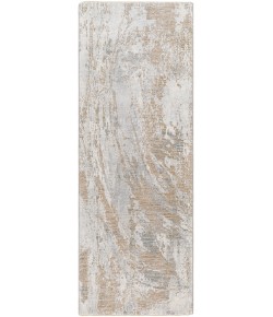 Livabliss Brunswick BWK2336 Taupe Light Grey Area Rug 2 ft. 7 in. X 10 ft. Runner