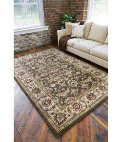 Livabliss Caesar CAE1003 Dark Brown Sage Area Rug 8 ft. X 10 ft. Oval