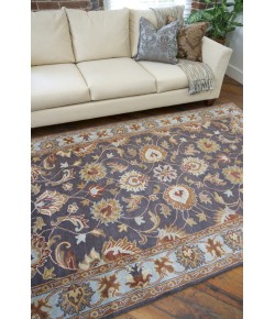 Livabliss Caesar CAE1004 Charcoal Camel Area Rug 9 ft. 9 in. Round