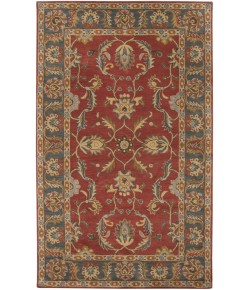 Livabliss Caesar CAE1007 Rust Charcoal Area Rug 8 ft. X 10 ft. Oval