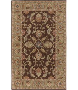 Livabliss Caesar CAE1009 Dark Brown Camel Area Rug 8 ft. X 10 ft. Oval