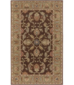 Surya Caesar CAE1009 Dark Brown Camel Area Rug 4 ft. Round