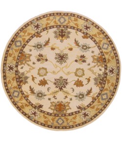 Livabliss Caesar CAE1010 Khaki Tan Area Rug 6 ft. Round