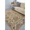 Livabliss Caesar CAE1012 Medium Gray Beige Area Rug 6 ft. X 9 ft. Oval