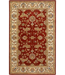 Livabliss Caesar CAE1022 Dark Red Cream Area Rug 8 ft. X 10 ft. Oval