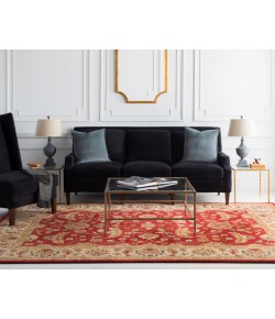 Livabliss Caesar CAE1022 Dark Red Cream Area Rug 8 ft. X 10 ft. Oval
