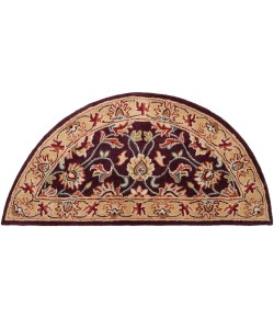 Livabliss Caesar CAE1024 Burgundy Khaki Area Rug 2 ft. X 4 ft. Hearth