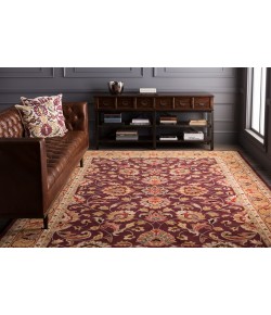 Surya Caesar CAE1024 Burgundy Khaki Area Rug 6 ft. Square