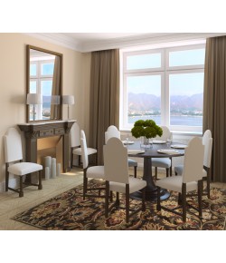 Livabliss Caesar CAE1028 Dark Brown Garnet Area Rug 8 ft. X 10 ft. Oval