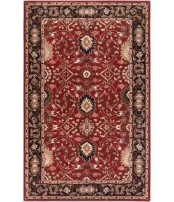 Livabliss Caesar CAE1031 Burgundy Black Area Rug 5 ft. X 8 ft. Rectangle