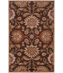 Livabliss Caesar CAE1051 Dark Brown Burnt Orange Area Rug 2 ft. X 4 ft. Hearth