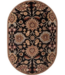 Surya Caesar CAE1053 Black Camel Area Rug 6 ft. X 9 ft. Oval