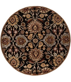 Livabliss Caesar CAE1053 Black Camel Area Rug 9 ft. 9 in. Round