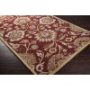 Livabliss Caesar CAE1061 Burgundy Taupe Area Rug 8 ft. X 10 ft. Oval