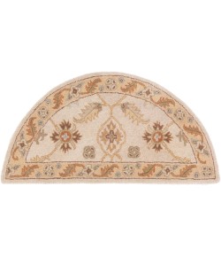 Livabliss Caesar CAE1084 Khaki Dark Brown Area Rug 2 ft. X 4 ft. Hearth