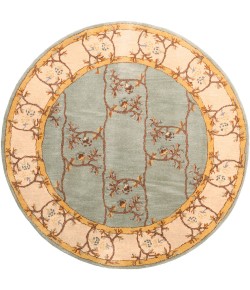 Livabliss Caesar CAE1100 Sage Beige Area Rug 6 ft. Round