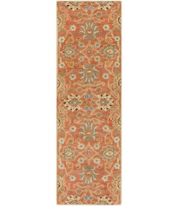Livabliss Caesar CAE1107 Burnt Orange Khaki Area Rug 2 ft. 6 in. X 8 ft. Runner